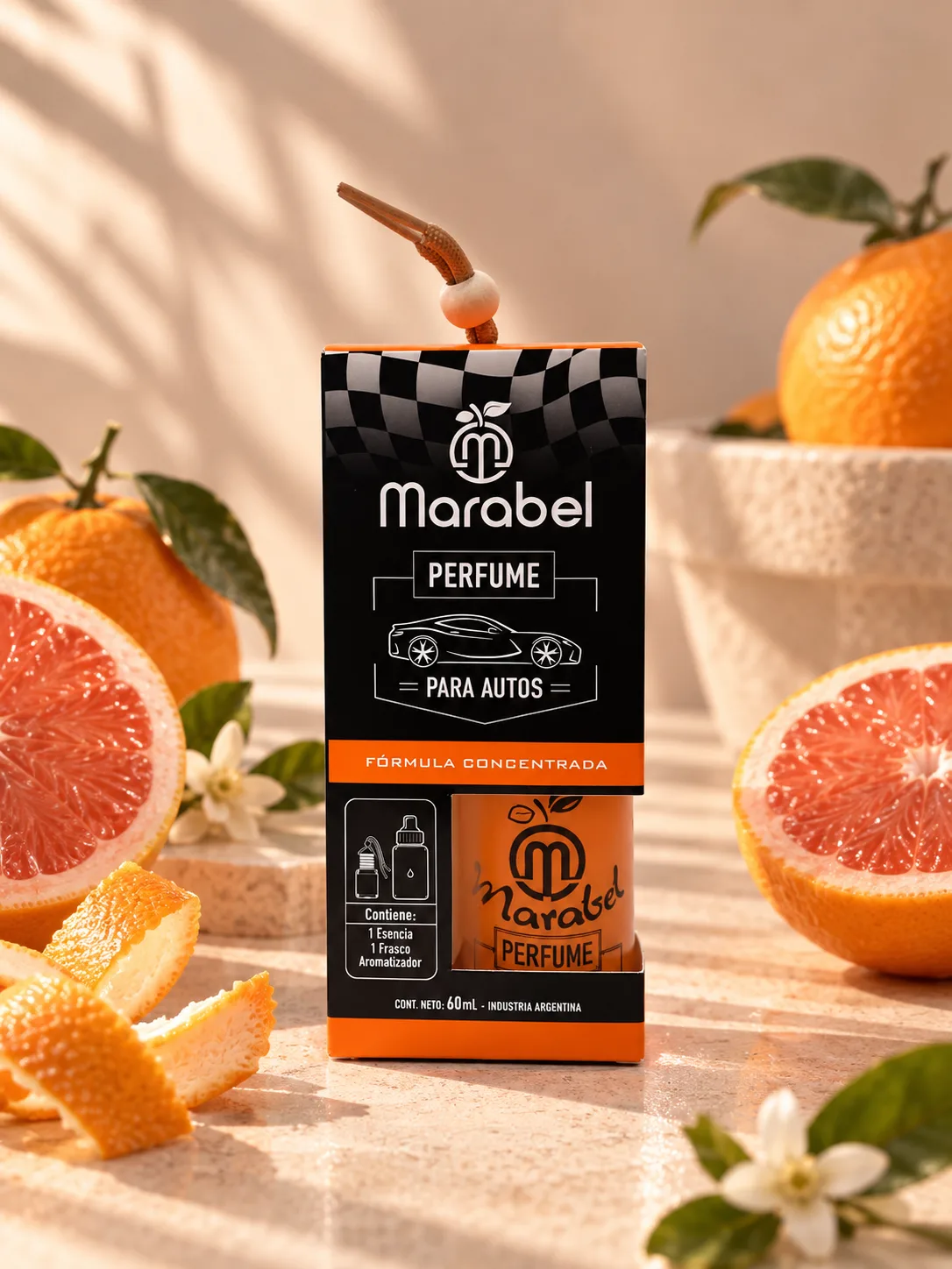 Perfume Para Auto Naranja Pomelo